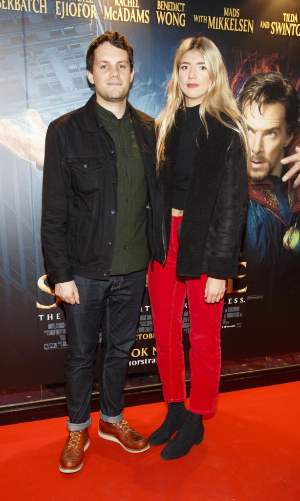 Martin McNamara and Nora Dunne pictured at the special preview screening of Marvel Studios' Doctor Strange in Cineworld Dublin. Picture Andres Poveda