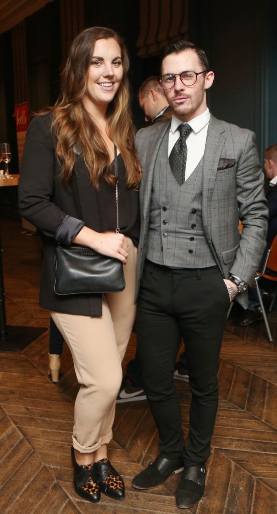 Damien Broderick and Sarah Hanrahan pictured at the OpenTable launch event at the Dean Hotel. Photo: Leon Farrell/Photocall Ireland.