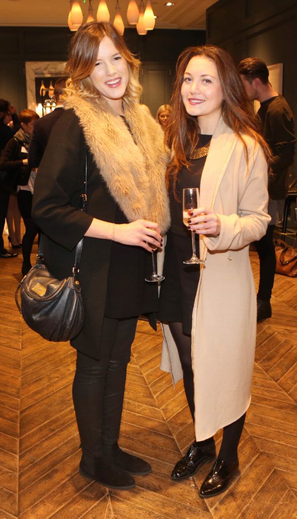 Elle Gordon and Eve Connors pictured at the OpenTable launch event at the Dean Hotel. Photo: Leon Farrell/Photocall Ireland.