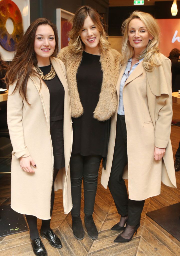 Elle Gordon, Eve Connors and Rachel Petrie pictured at the OpenTable launch event at the Dean Hotel. Photo: Leon Farrell/Photocall Ireland.