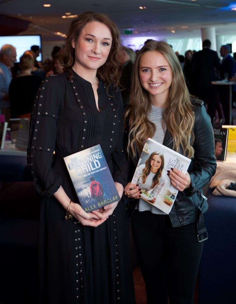 Pictured at the Bord Gais Energy Irish Book Awards Shortlist Announcement 2016 are nominated authors Alex Barclay and Indy Power, 25/10/2016. Photo by Patrick Bolger