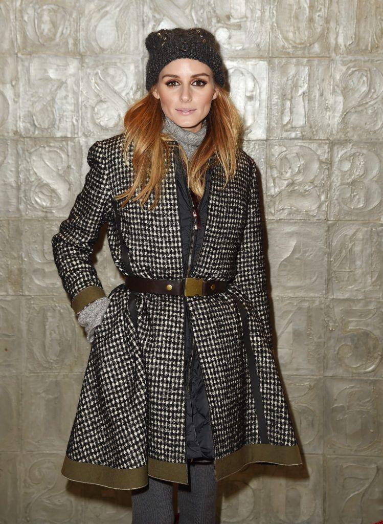 Plaid: Olivia Palermo (Photo by Nicholas Hunt/Getty Images For Moncler Grenoble)