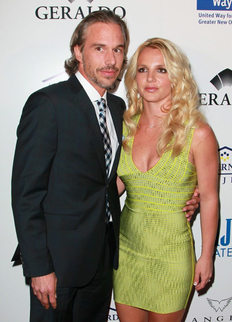 Britney Spears (R) and agent Jason Trawick attend An Evening of 'Southern Style' presented by the St. Bernard Project & the Spears family at a private residence on May 11, 2011 in Beverly Hills, California. (Photo by David Livingston/Getty Images)
