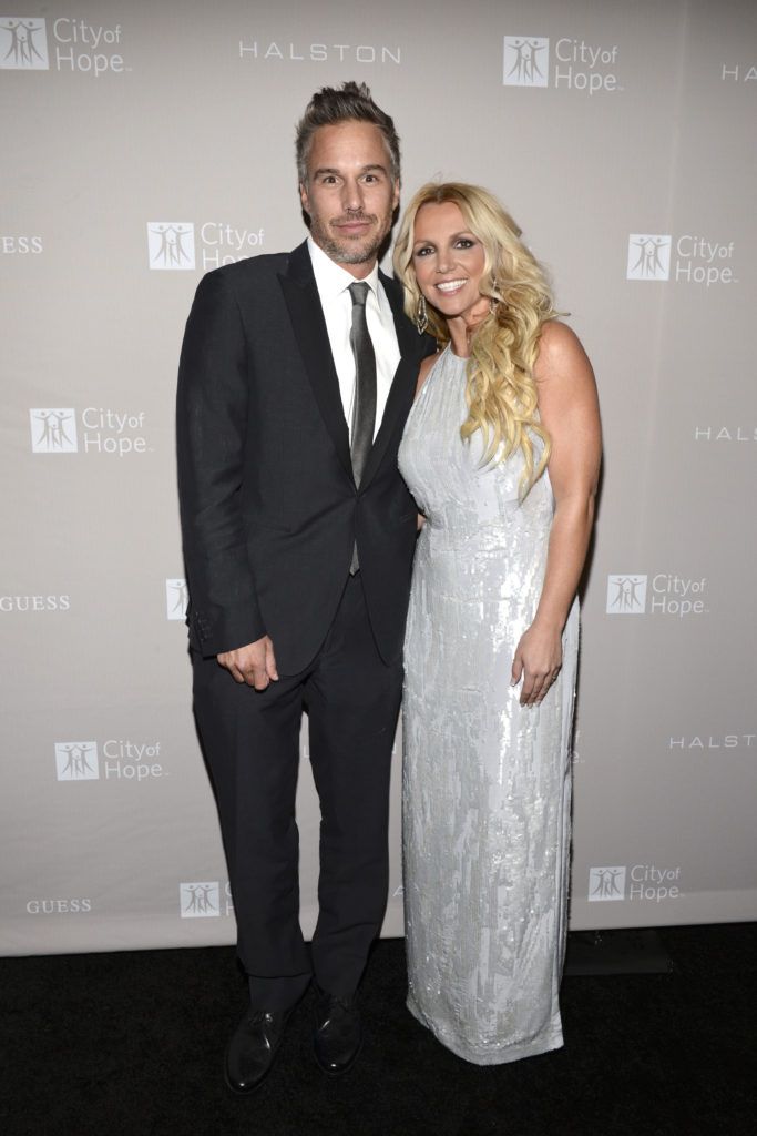 Jason Trawick and Britney Spears attend City Of Hope Honors Halston CEO Ben Malka With Spirit Of Life Award - Red Carpet at Exchange LA on October 10, 2012 in Los Angeles, California. (Photo by Michael Kovac/Getty Images for City of Hope)
