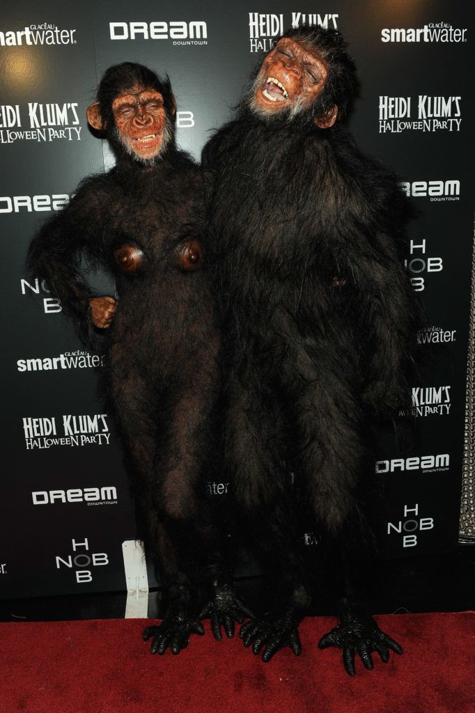 Heidi Klum and Seal attend Heidi Klum's 12th annual Halloween party at the PH-D Rooftop Lounge at Dream Downtown on October 31, 2011 in New York City.  (Photo by Jemal Countess/Getty Images)