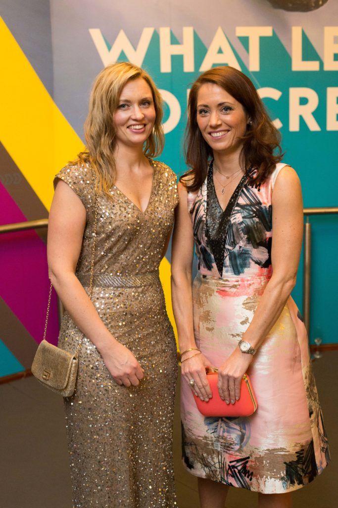 Deborah Maher and Sinead Colreavy at EY Entrepreneur of the Year Awards 2016 at the CityWest Hotel. Photo by Richie Stokes