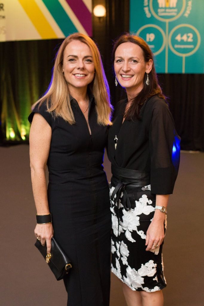 Ida Renaud and Olivia Galvin at EY Entrepreneur of the Year Awards 2016 at the CityWest Hotel. Photo by Richie Stokes