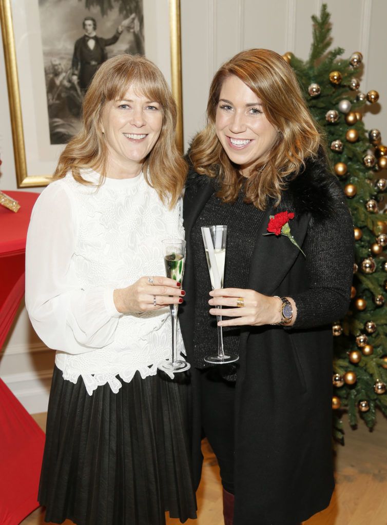 Arlene Hanratty and Dervla McGivern at the official launch of Christmas at Kildare Village. Photo Kieran Harnett