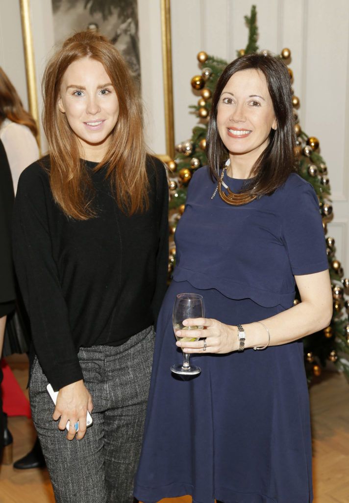 Catriona Gallagher and Lorraine Dwyer at the official launch of Christmas at Kildare Village. Photo Kieran Harnett