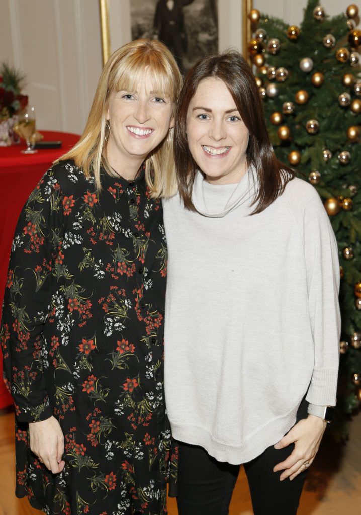 Aileen Cummins and Caoimhe Bridgman at the official launch of Christmas at Kildare Village. Photo Kieran Harnett