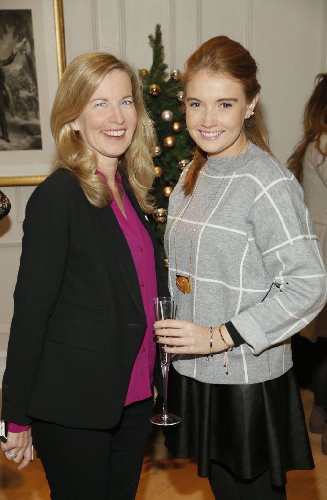 Alison Johnston and Laura Jordan at the official launch of Christmas at Kildare Village. Photo Kieran Harnett