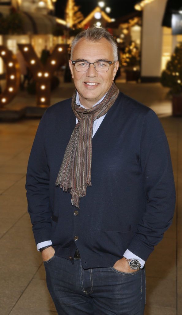 Andrew Marshall at the official launch of Christmas at Kildare Village. Photo Kieran Harnett