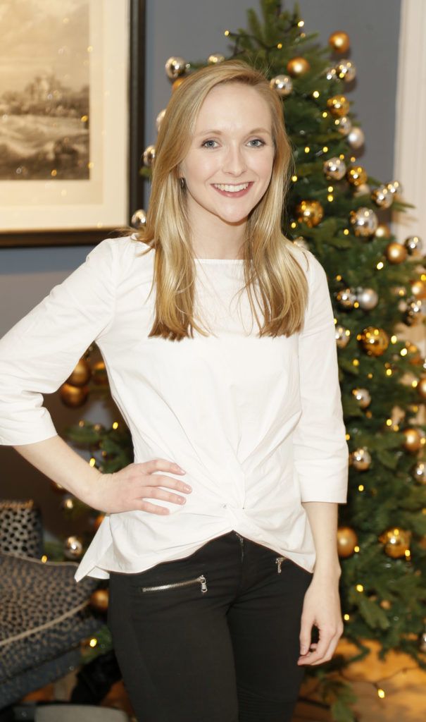 Sophie Eustace at the official launch of Christmas at Kildare Village. Photo Kieran Harnett