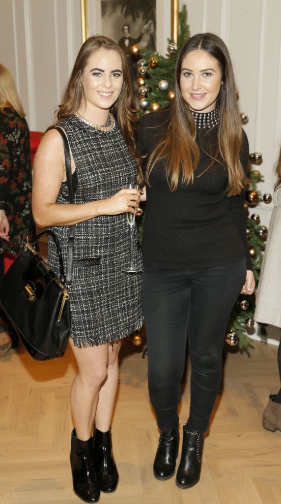 Sophie Mitchell and Orla McConnon at the official launch of Christmas at Kildare Village. Photo Kieran Harnett