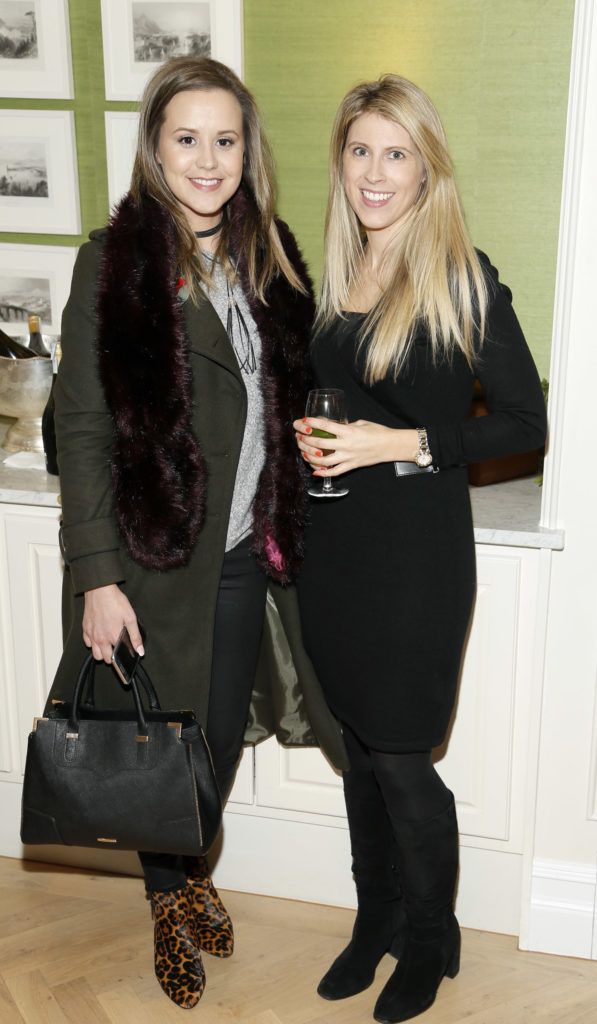 Niamh Kelly and Michelle Murphy at the official launch of Christmas at Kildare Village. Photo Kieran Harnett