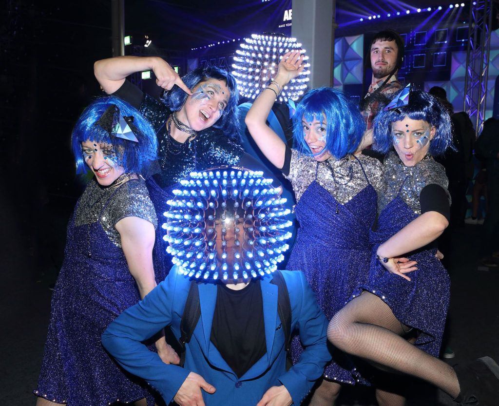 Members of the  Absolut Electrik crew pictured dancing the night away at the Absolut Facet Bar at Metropolis  Festival at the RDS Dublin over the weekend (Picture: Brian McEvoy).
