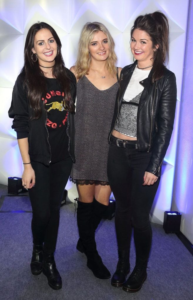 Claire Mahoney, Louisa Mackenzie and Siobhan Ferris  at the Absolut Facet Bar at Metropolis  Festival at the RDS Dublin  (Picture: Brian McEvoy).