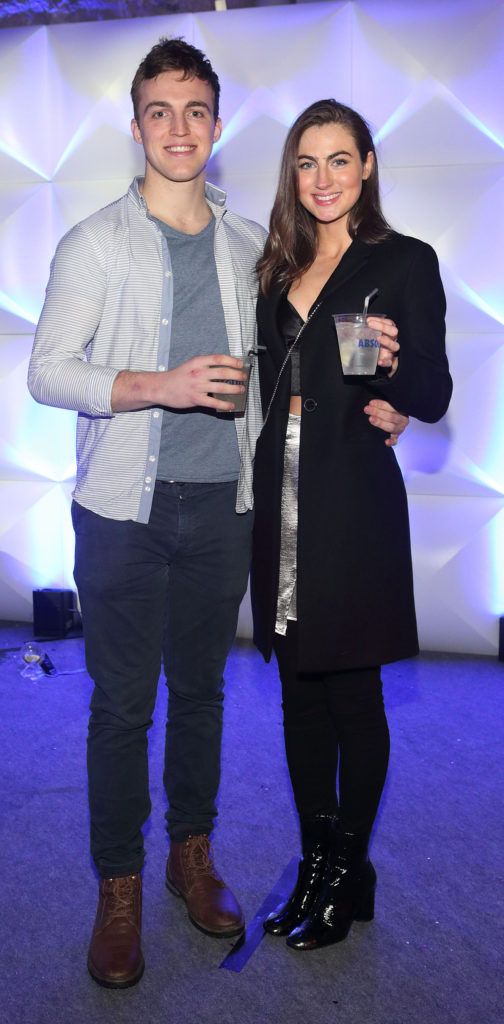 Bryan Traynor and Ella O'Neill at the Absolut Facet Bar at Metropolis  Festival at the RDS Dublin 
 (Picture: Brian McEvoy).