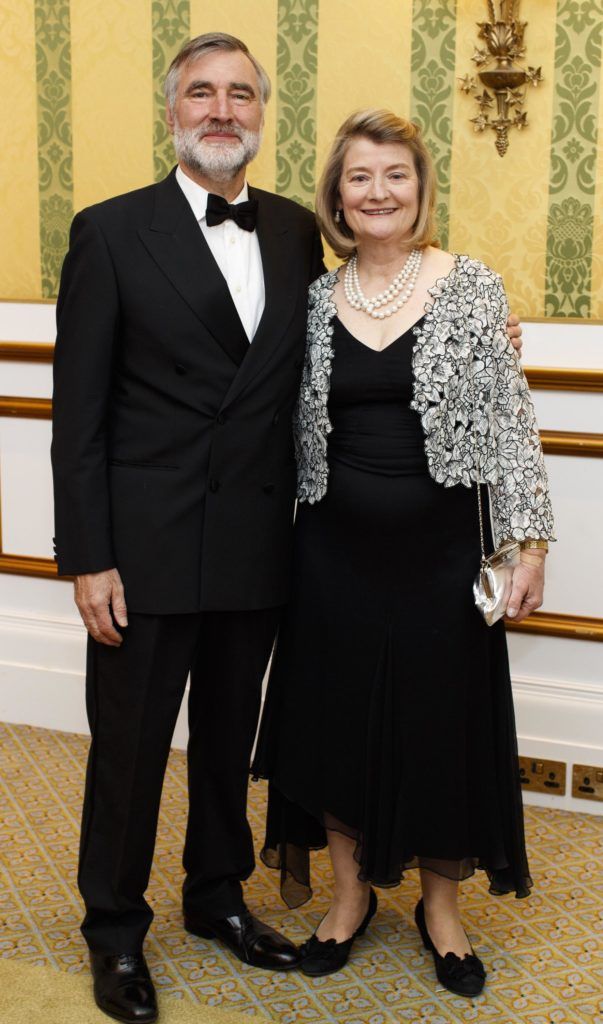 Peter and Sallyanne Slazenger  pictured at the Powerscourt Golf Club 20th Anniversary gala dinner in the Powerscourt Hotel in Enniskerry. Picture Andres Poveda