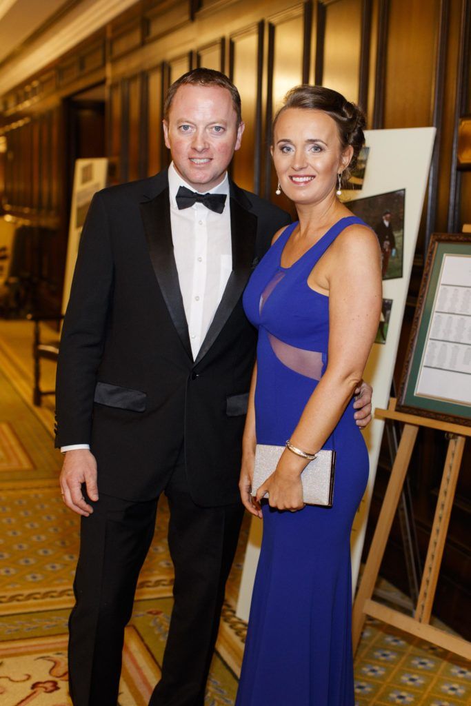 Gavin and Dorothy Kennedy  pictured at the Powerscourt Golf Club 20th Anniversary gala dinner in the Powerscourt Hotel in Enniskerry. Picture Andres Poveda
