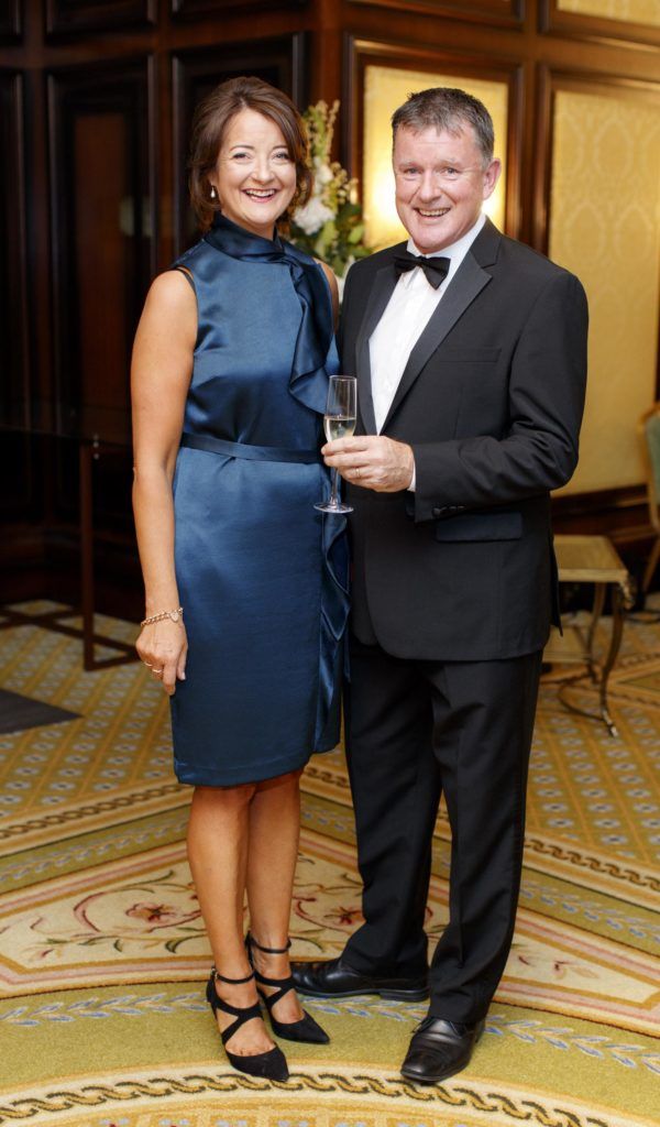 Ann and Aidan Daly  pictured at the Powerscourt Golf Club 20th Anniversary gala dinner in the Powerscourt Hotel in Enniskerry. Picture Andres Poveda