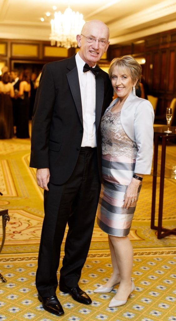 William Caffrey and Catherin Hargan  pictured at the Powerscourt Golf Club 20th Anniversary gala dinner in the Powerscourt Hotel in Enniskerry. Picture Andres Poveda