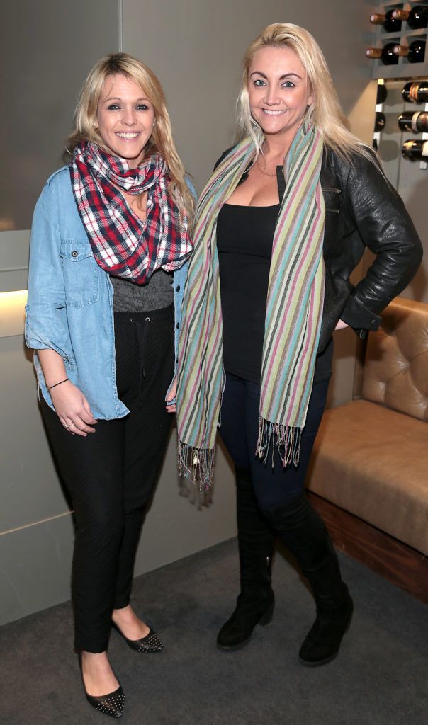 Ciara Grant and Aisling Burke pictured at the launch of the terrace at Asador Restaurant on Haddington Road,Dublin (Picture:Brian McEvoy).