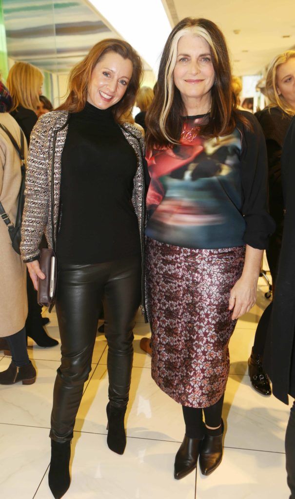 Sinead Desmond and  Cathy O Connor pictured at the Rapture launch event at Peter Mark Grafton St. Photo Leon Farrell/Photocall Ireland.