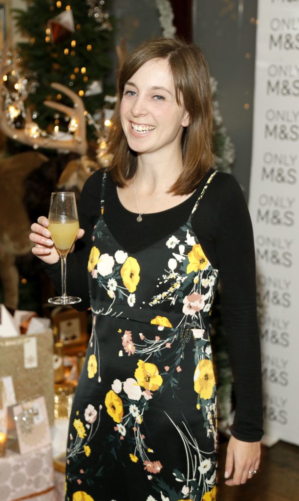 Isobel Cassel at the Marks and Spencer Christmas Food Masterclass with Derry Clarke which celebrated the launch of their Christmas Food Collection on Wednesday, 9th November in the L'Ecrivain restaurant, Dublin 2. Photo Kieran Harnett