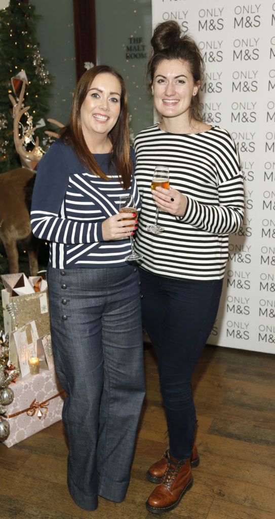 Linda Conway and Paula Murphy at the Marks and Spencer Christmas Food Masterclass with Derry Clarke which celebrated the launch of their Christmas Food Collection on Wednesday, 9th November in the L'Ecrivain restaurant, Dublin 2. Photo Kieran Harnett