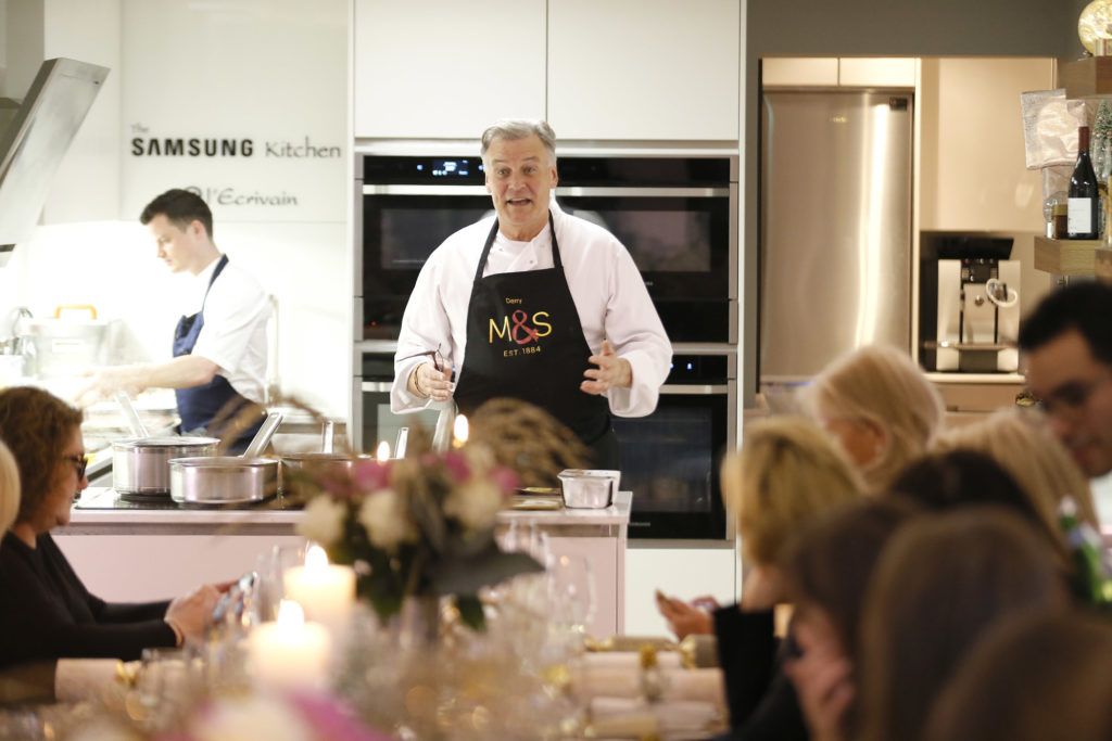 Derry Clarke at the Marks and Spencer Christmas Food Masterclass which celebrated the launch of their Christmas Food Collection on Wednesday, 9th November in the L'Ecrivain restaurant, Dublin 2. Photo Kieran Harnett