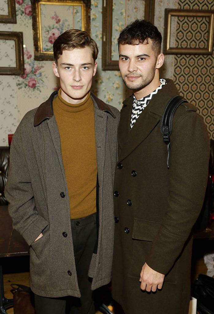 Caoimhin O'Brien and Adam Gaffney at the launch of Christmas at AVOCA in their iconic Suffolk Street store on Thursday 10 November 2016. Photo by Kieran Harnett