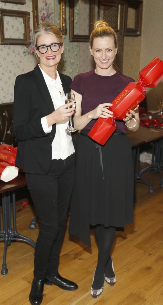 Jill Mooney and Keira Kennedy at the launch of Christmas at AVOCA in their iconic Suffolk Street store on Thursday 10 November 2016. Photo by Kieran Harnett