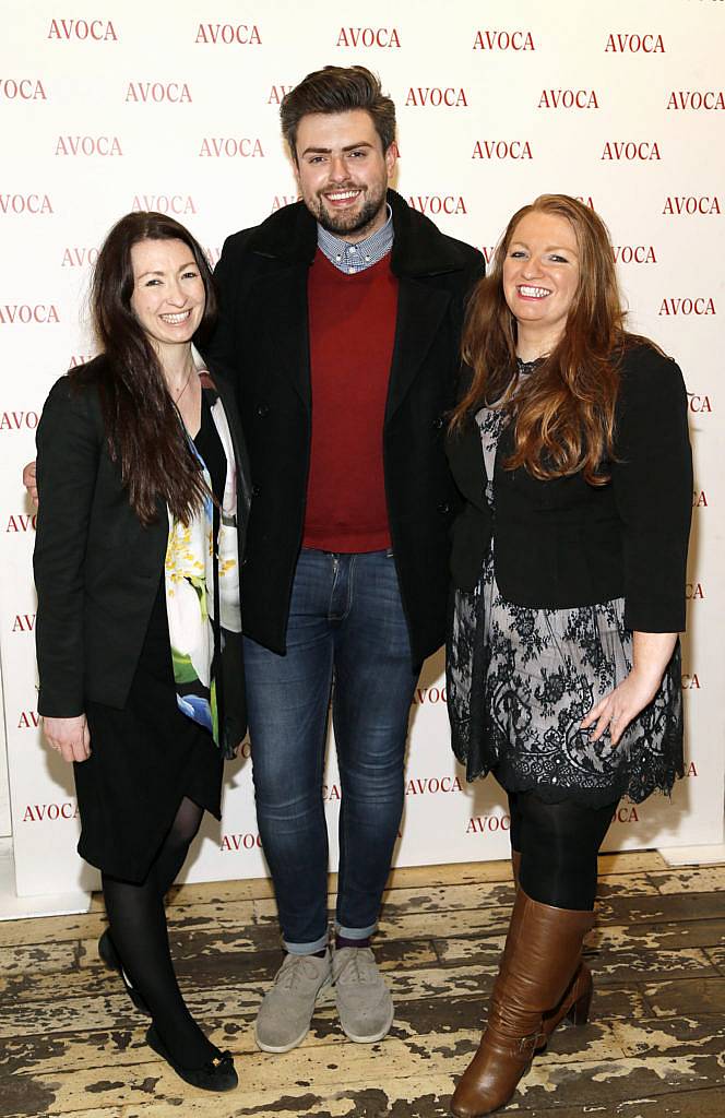 Emer O Nuallain, James Patrice and Ciara Leahy at the launch of Christmas at AVOCA in their iconic Suffolk Street store on Thursday 10 November 2016. Photo by Kieran Harnett