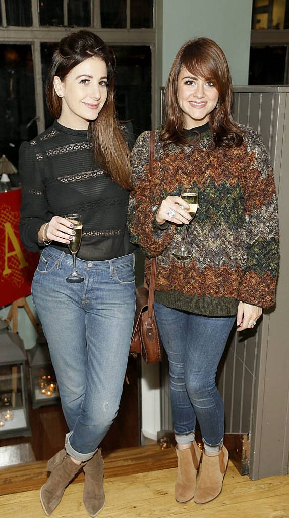 Grace Cahill and Ailbhe Coffey at the launch of Christmas at AVOCA in their iconic Suffolk Street store on Thursday 10 November 2016. Photo by Kieran Harnett