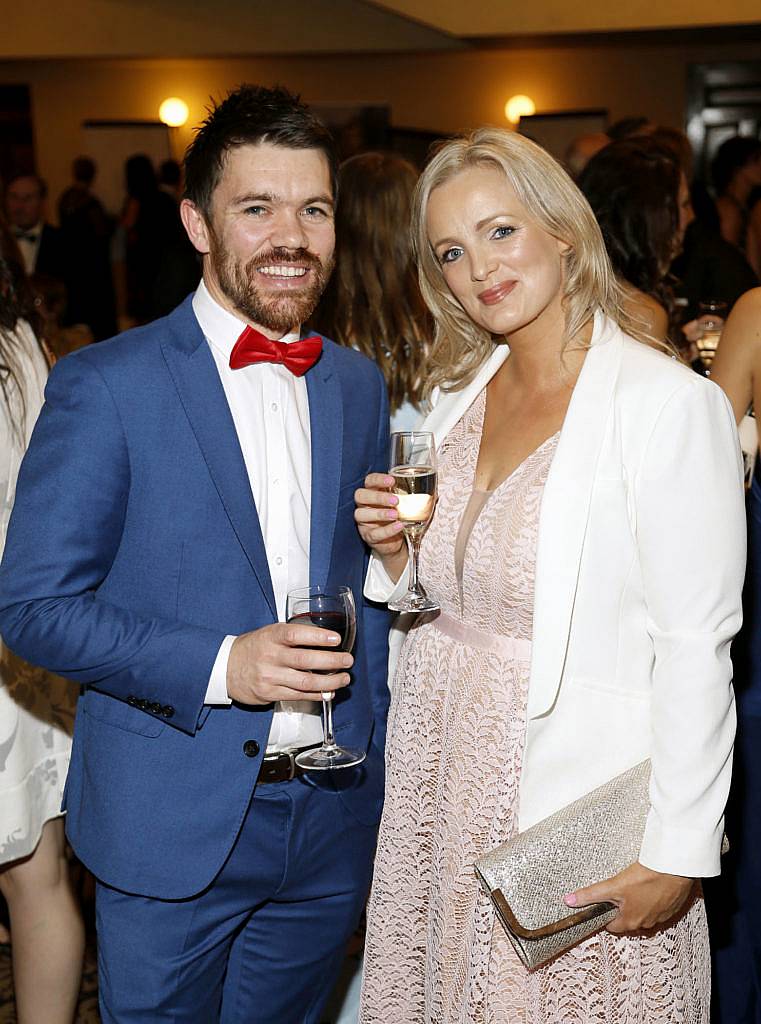 Anton Hegarty and Nicola Higgins at the 2016 TG4  Ladies Gaa AllStar Awards at the Citywest Hotel. Photo by Kieran Harnett