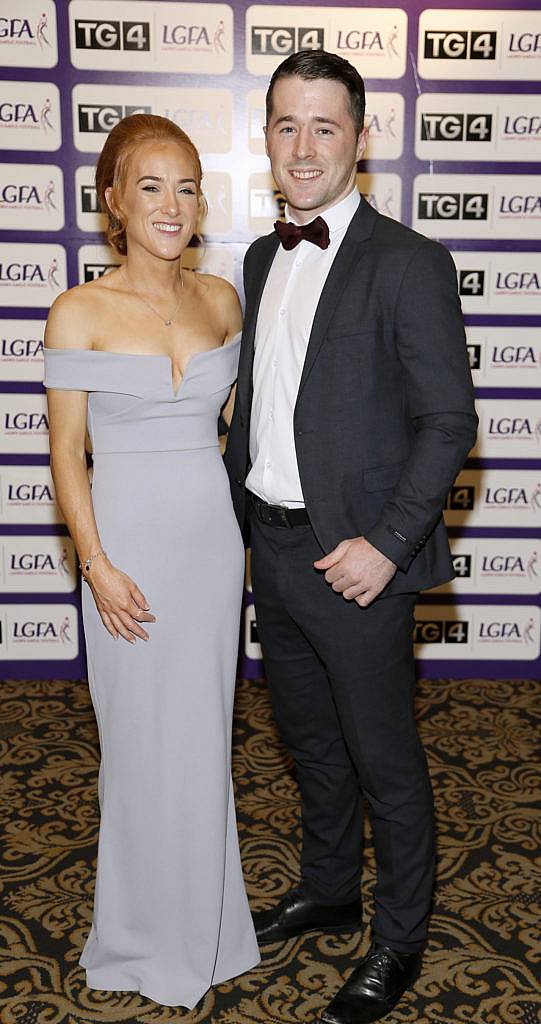 Grainne McNally and Christopher McGuinness at the 2016 TG4  Ladies Gaa AllStar Awards at the Citywest Hotel. Photo by Kieran Harnett