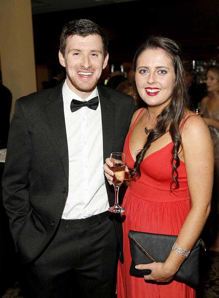 Rory Upton and Caragh Rutledge at the 2016 TG4  Ladies Gaa AllStar Awards at the Citywest Hotel. Photo by Kieran Harnett