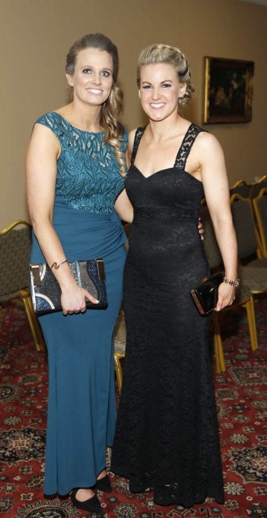 Noelle Gormley and Fiona McHale at the 2016 TG4  Ladies Gaa AllStar Awards at the Citywest Hotel. Photo by Kieran Harnett