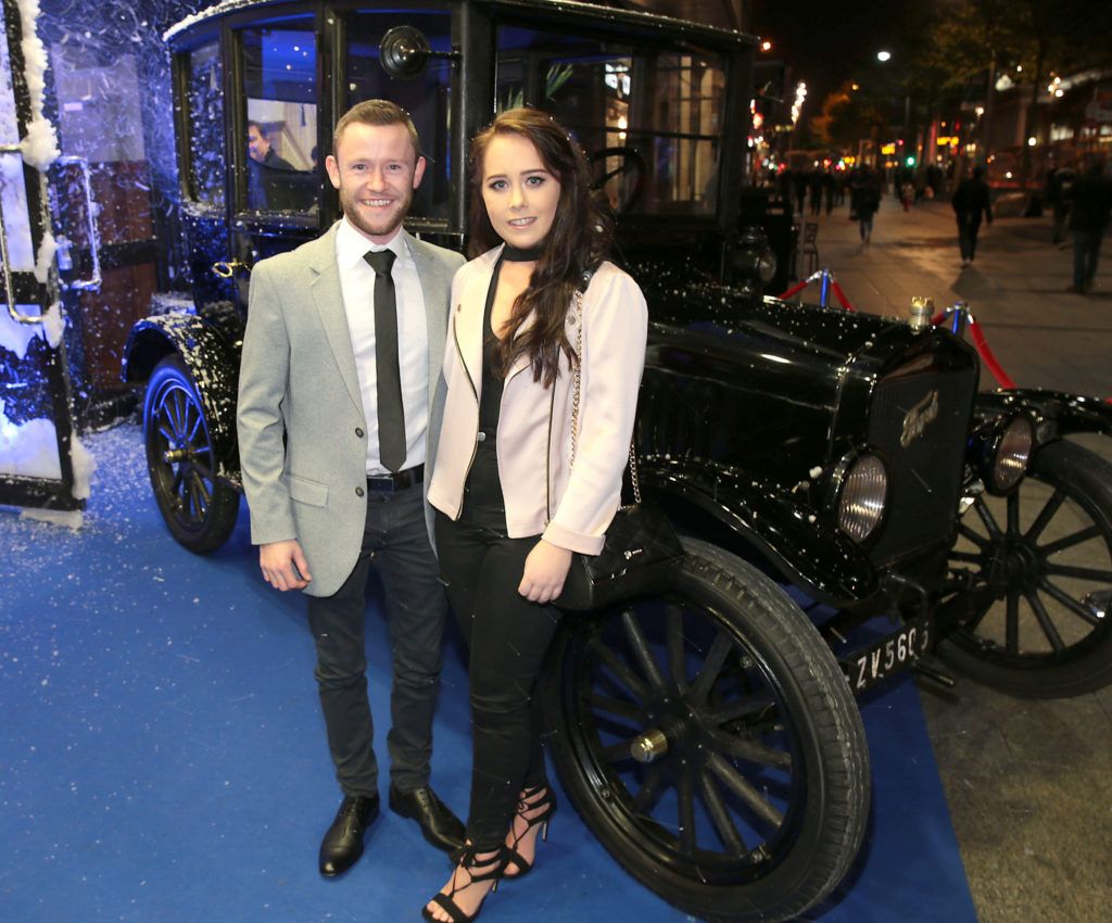 Devon Murray and Jenny Moore at the Irish premiere screening of Fantastic Beasts and Where to Find Them at the Savoy Cinema on O'Connell Street, Dublin (Pictures:Brian McEvoy).