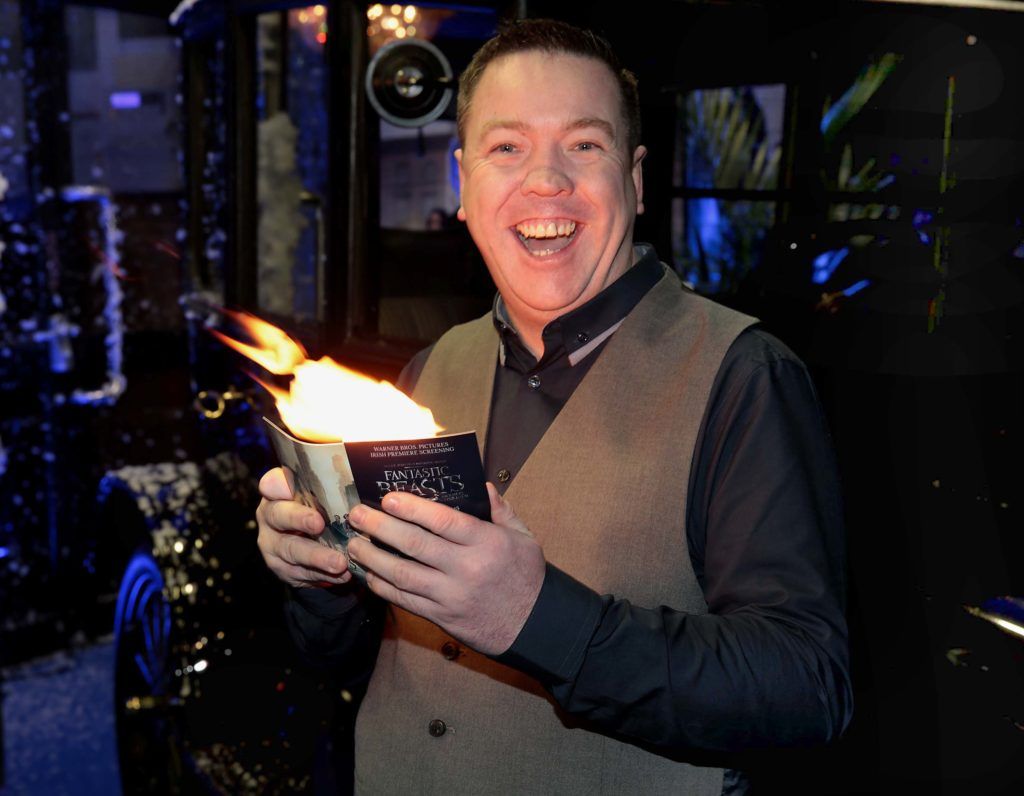 Paul Redmond at the Irish premiere screening of Fantastic Beasts and Where to Find Them at the Savoy Cinema on O'Connell Street, Dublin (Pictures:Brian McEvoy).