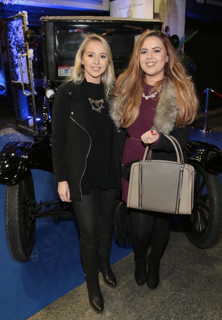 Kendra Becker and Ali Ryan at the Irish premiere screening of Fantastic Beasts and Where to Find Them at the Savoy Cinema on O'Connell Street, Dublin (Pictures:Brian McEvoy).