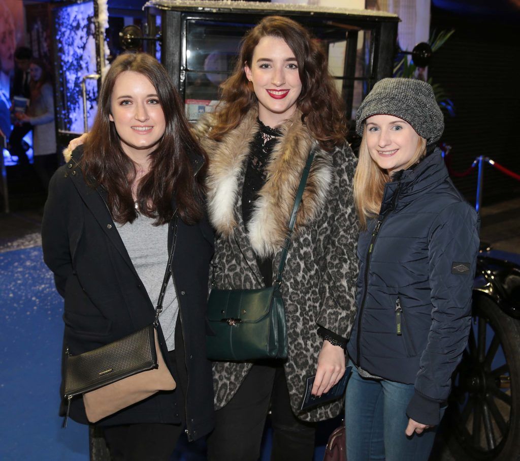 Kate Hughes, Emma Gray,and Lisa Corr at the Irish premiere screening of Fantastic Beasts and Where to Find Them at the Savoy Cinema on O'Connell Street, Dublin (Pictures:Brian McEvoy).