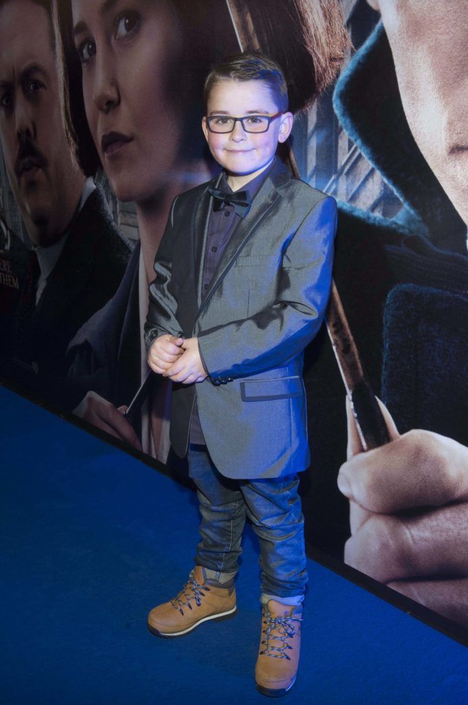 Alfie Mc Grehan at the Irish premiere screening of Fantastic Beasts and Where to Find Them at the Savoy Cinema on O'Connell Street, Dublin (Pictures:Brian McEvoy).