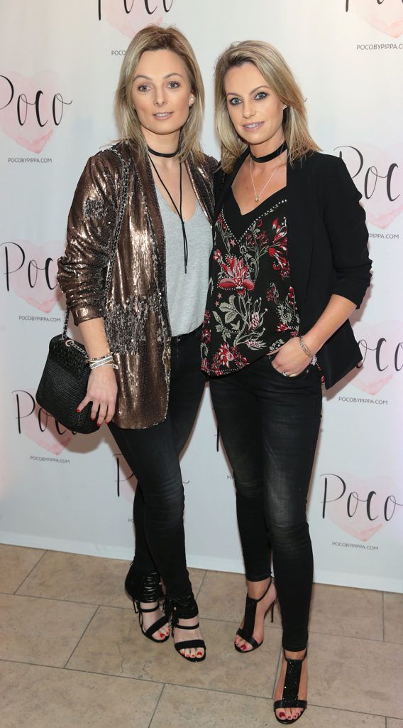 Suzanne O'Connor and Laura Warren Treacy at the launch of new denim brand POCO by Pippa at the RHA Gallery, Dublin (Picture Brian McEvoy).