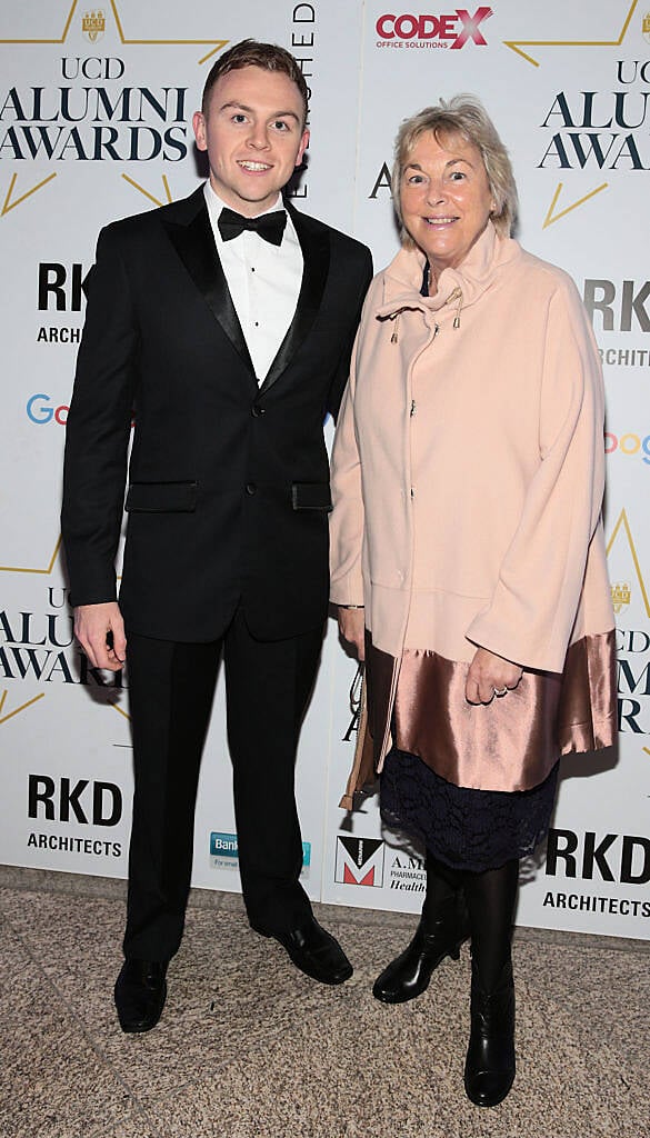 Colin Horgan and Geraldine Horgan at the UCD Alumni Awards 2016 at O Reilly Hall in UCD, Dublin (Picture: Brian McEvoy).