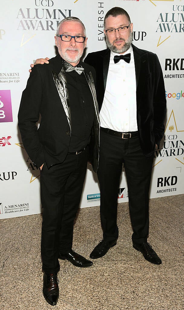 Paul Freeney and Inigo Duculonev at the UCD Alumni Awards 2016 at O Reilly Hall in UCD, Dublin (Picture: Brian McEvoy).