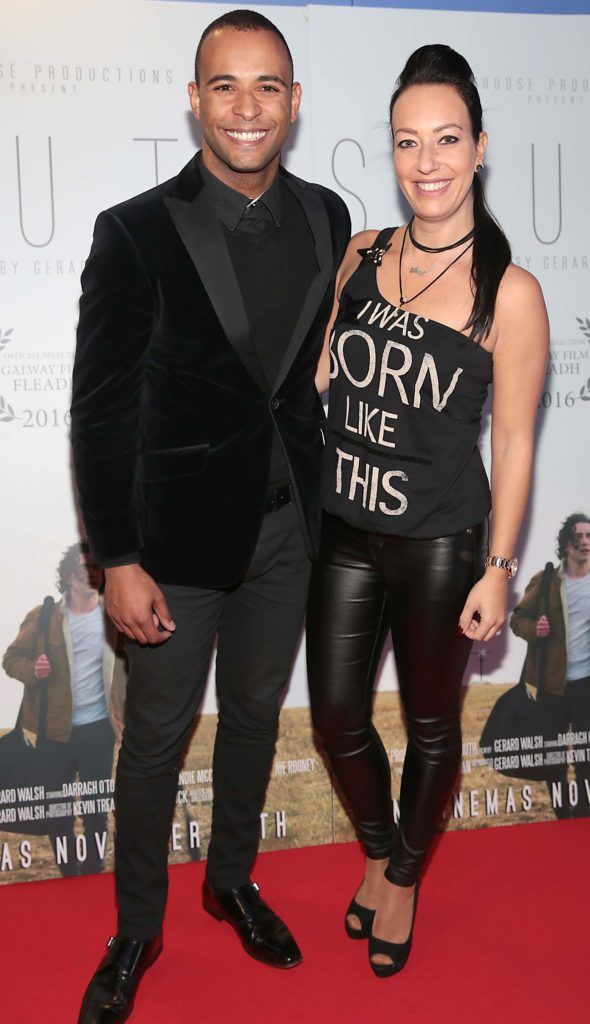 Kamal Ibrahim and Vicky Andreanska  pictured at the gala screening of the film South at Cineworld, Dublin (Pictures Brian McEvoy).