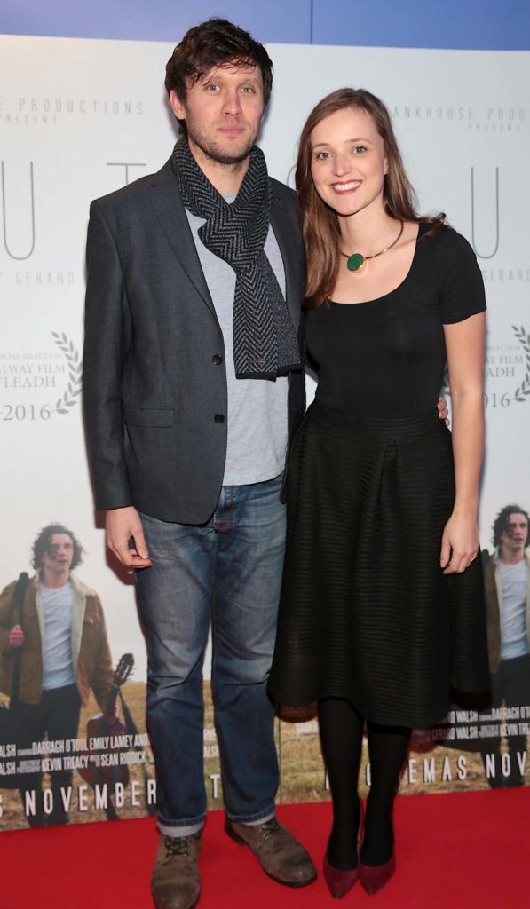 Sean MacGillycuddy and Pia Jannin pictured at the gala screening of the film South at Cineworld, Dublin (Pictures Brian McEvoy).