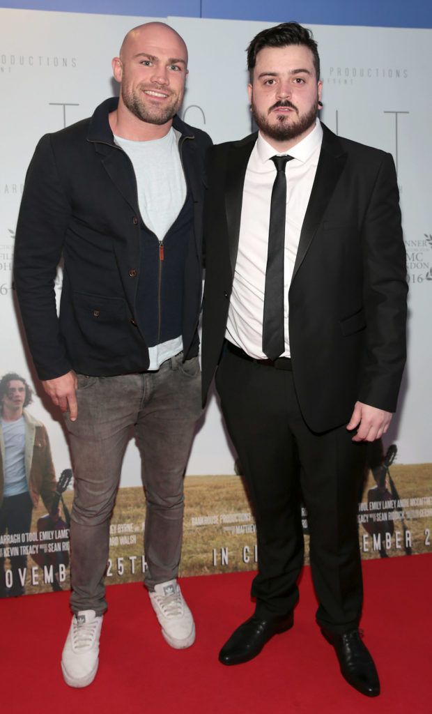 Cathal Pendred and Gerard Walsh pictured at the gala screening of the film South at Cineworld, Dublin (Pictures Brian McEvoy).